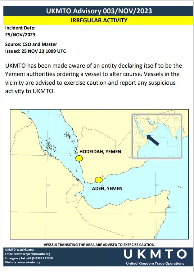 A third ship intercepted in the Gulf of Aden