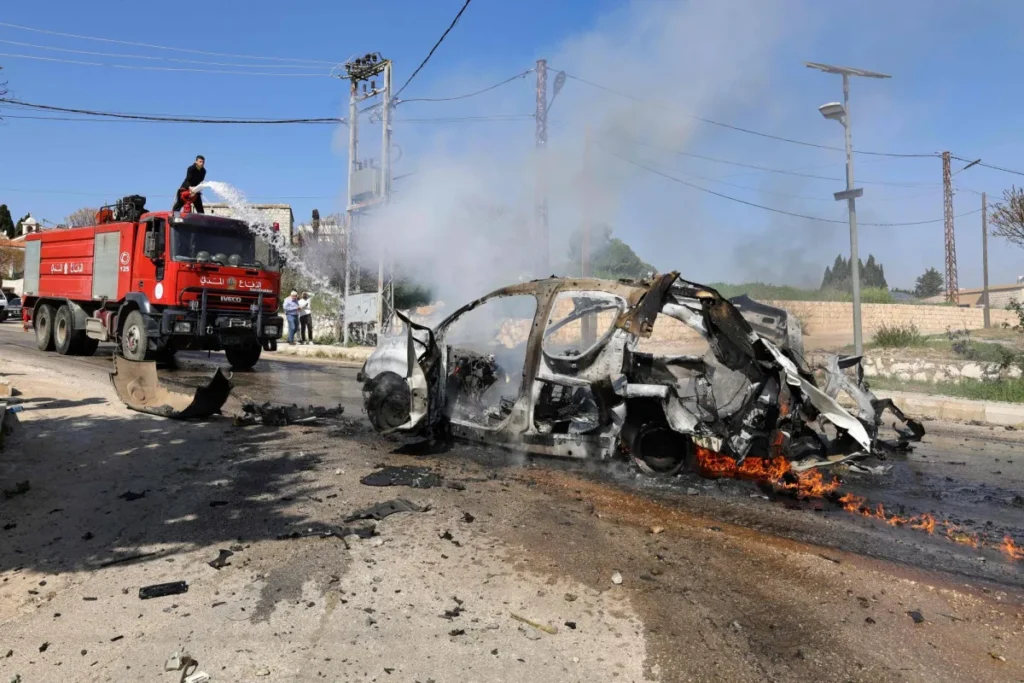 A martyr in an Israeli bombing that targeted a car in southern Lebanon