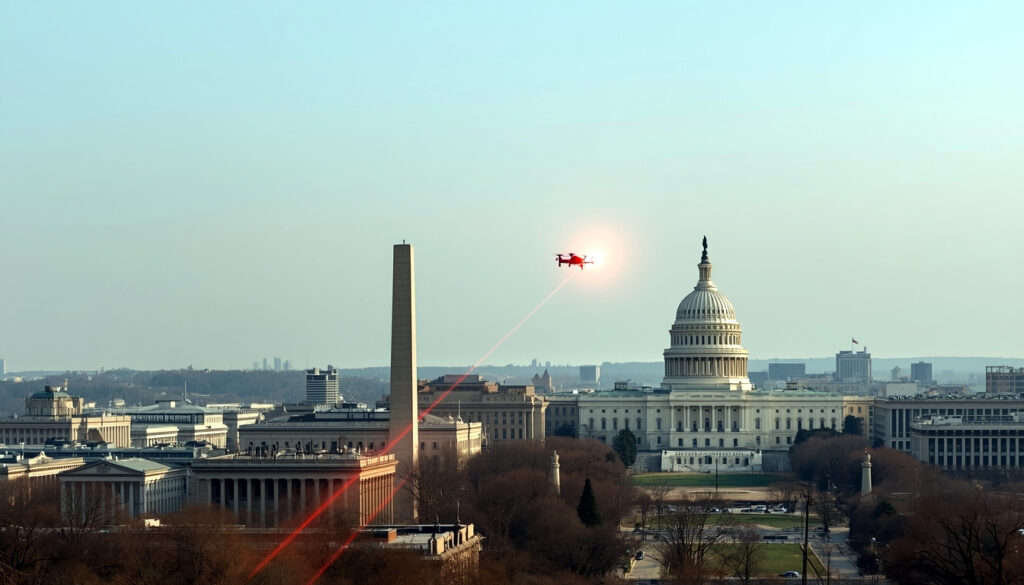 Deployment of air defenses around homes of US officials in Washington for the first time in history