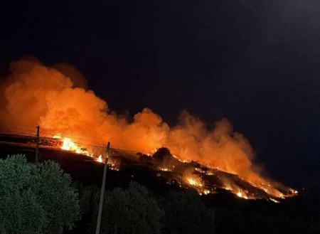 Israeli settlers blocked efforts to extinguish fires near a Christian village in the West Bank