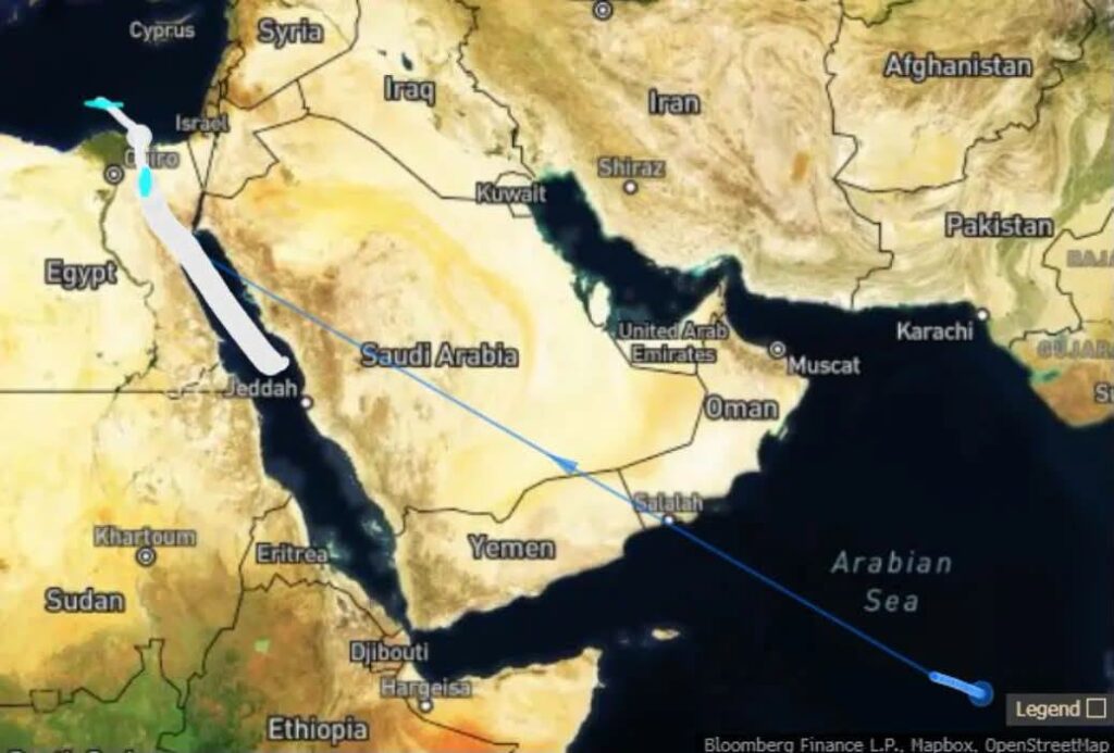 Recording the longest and most arduous voyage for Saudi oil in the kingdom's history