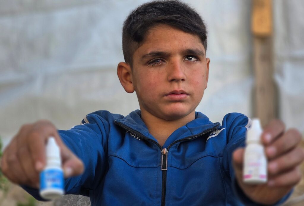suffering of eye patients in Gaza is exacerbated by a lack of treatment