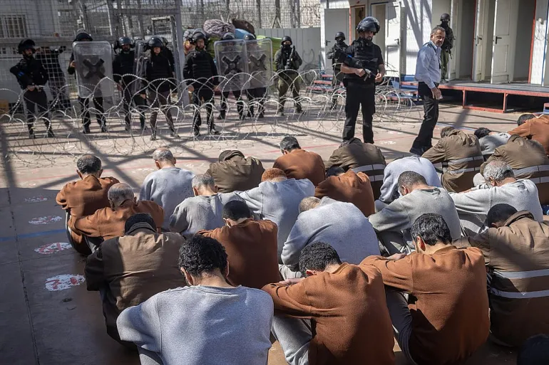 A protest in support of Palestinian prisoners in Israeli jails