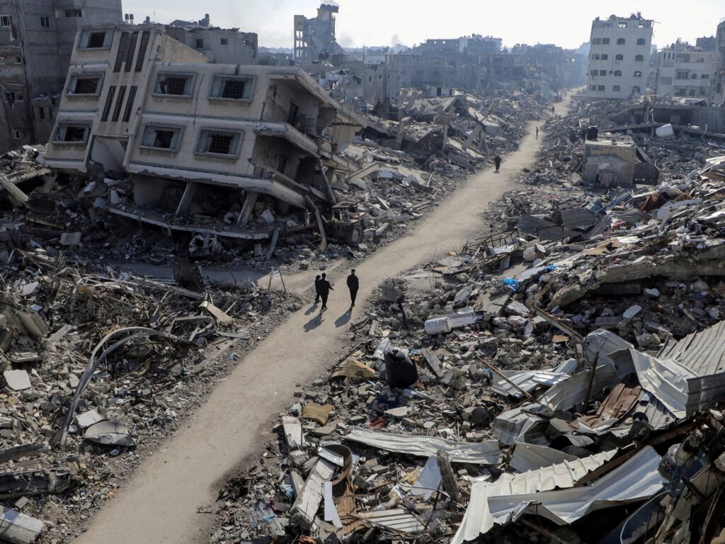 Gaza... when bulldozers move to erase evidence of genocide