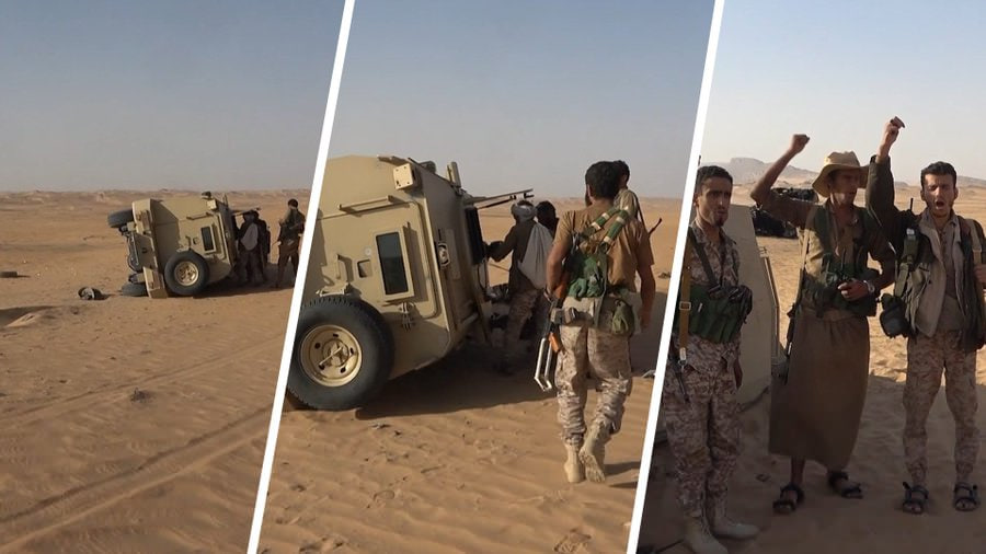 Scenes Documenting the Striking of Saudi Mobilizations and the Destruction of Their Vehicles in Marib